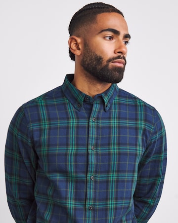 Long Sleeve Button Down Check Shirt