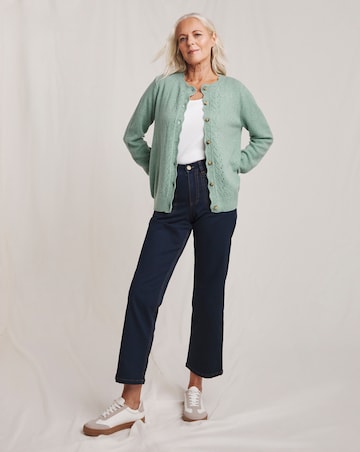 Julipa Pointelle Soft Wool Cardigan