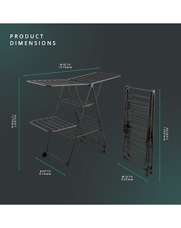 Swan Stealth Jumbo Clothes Airer 25M