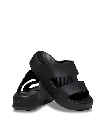 Crocs Black Getaway Platform Strap Sandal