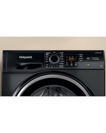 Hotpoint Anti-Stain NSWM 846 BS UK 8kg 1400rpm Washing Machine - Black