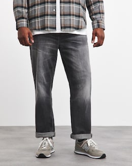 Premium  Grey Wash Loose Fit Jean