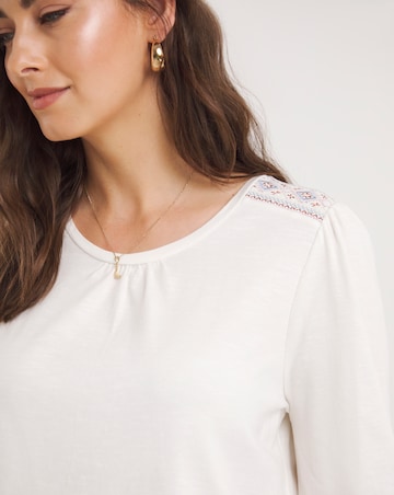 Julipa Embroidered Jersey Top
