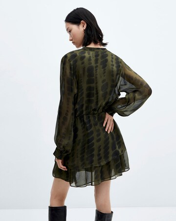 Mango Printed Satin Dress