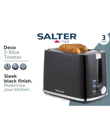 Salter Deco 2 Slice Toaster and Rapid Boil Kettle Bundle