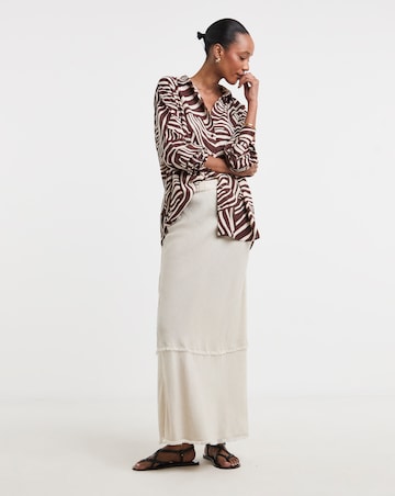 Printed Linen Mix Shirt