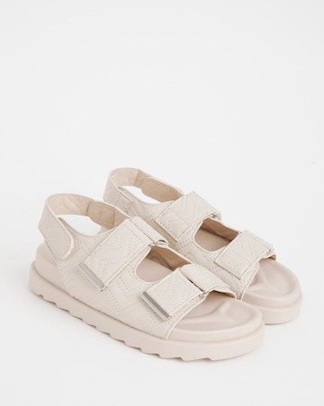 Jess Quilted Touch and Close Sandals Extra Wide EEE Fit