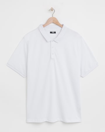 Pure Cotton Pique Polo-White