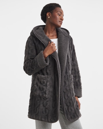 Pretty Secrets Cable Fleece Lounge Cardigan