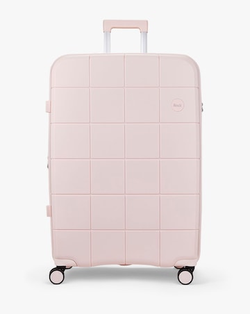 Rock Pixel Large Suitcase - Pastel Pink