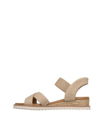 Skechers Bobs Desert Kiss Golden Lily Natural Sandals - Standard Fit (D)