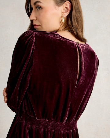 White Stuff Lucy Velvet Dress
