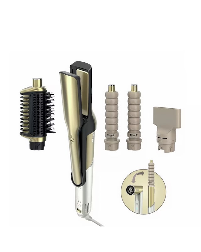 Shark Glam Straight & Waves Multi-Styler 4-In-1 -  Gold - HD6041SUK