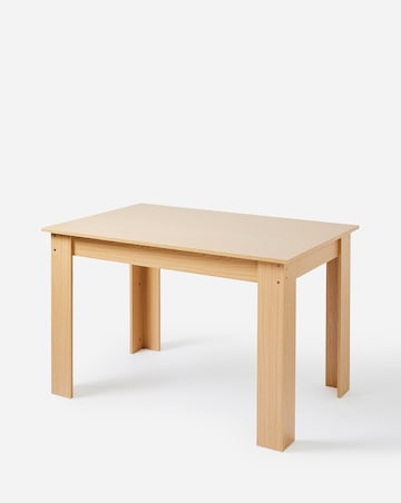 Dakota Small Dining Table with 4 Ava Fabric Chairs