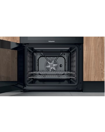 Hotpoint HDM67V92HCB/UK 60cm Electric Double Cooker + Installation