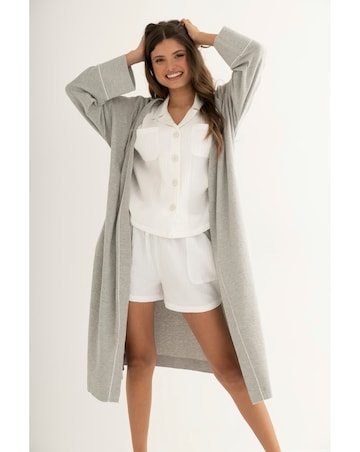 Pour Moi Double Cloth Short Sleeve Revere Pyjama Set