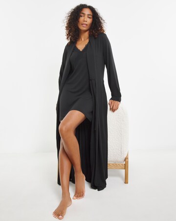 Pretty Secrets Cool Stretch Lace Maxi Dressing Gown