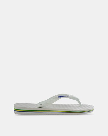 Havaianas Basil Logo Flip Flops - White