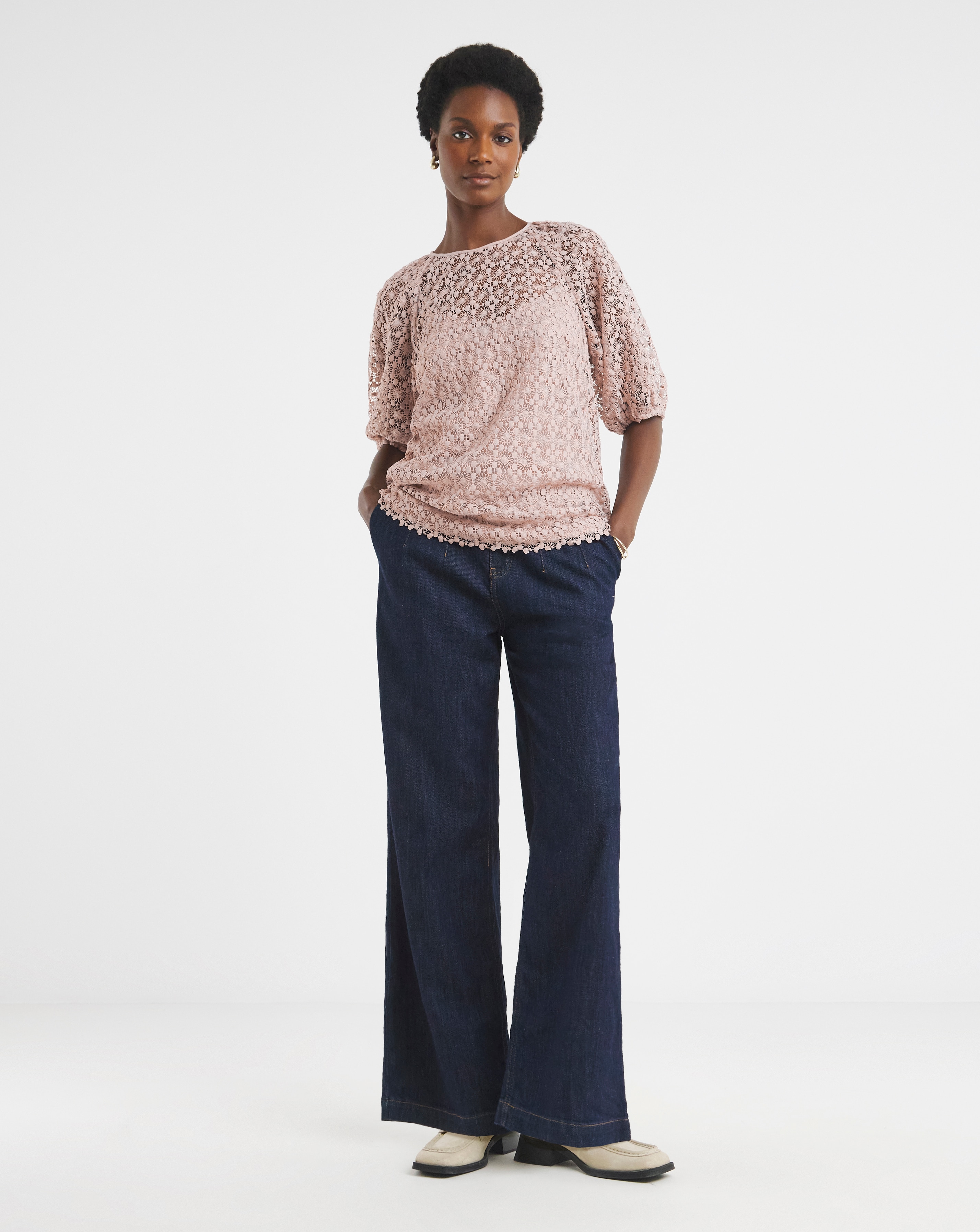 トップス MY WEAKNESS OLJA PUFF SLEEVE P/O Gia Puff Sleeve Top - Tulips in Little Rock