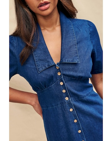 Nobody's Child Denim Daisy Midi Dress