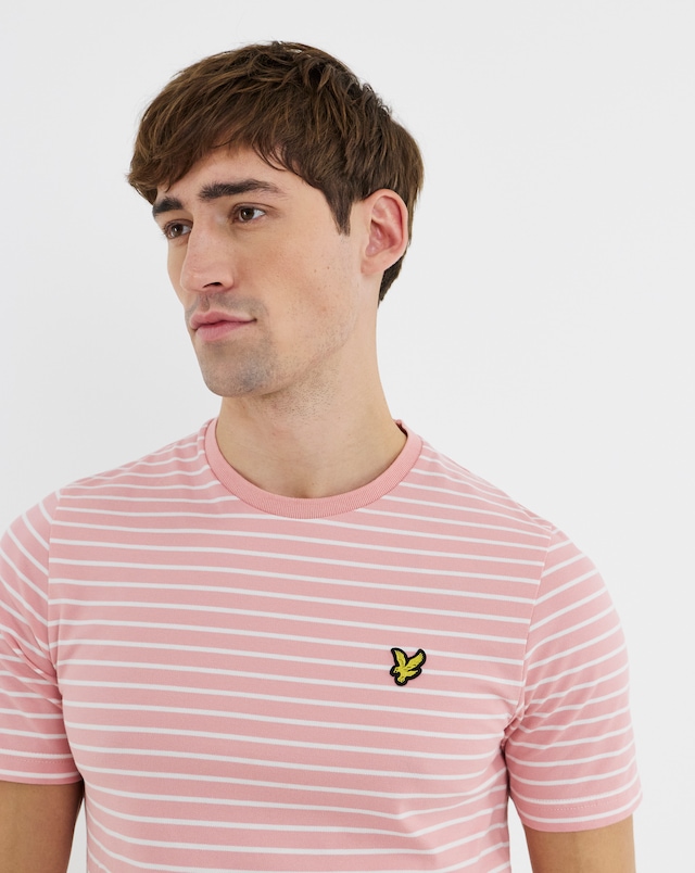 Lyle & Scott Pique Breton T-Shirt - Grapefruit