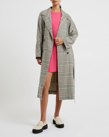 French Connection Dandy Check Trench Coat