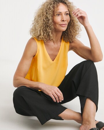 Canary V Neck Woven Vest