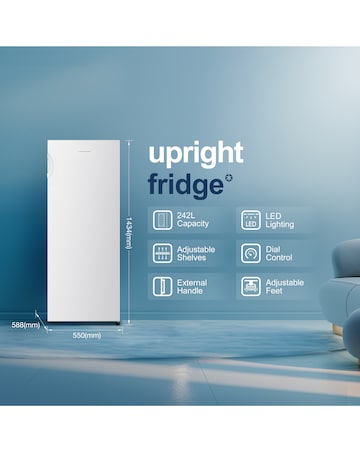 Fridgemaster MTL55242E Upright Larder Fridge E Rated