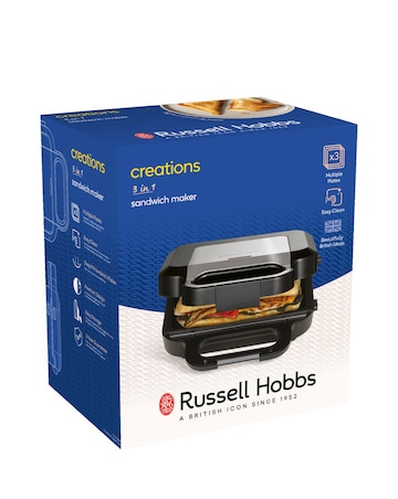 Russell Hobbs 26810 3 in 1 Sandwich, Panini & Waffle Maker