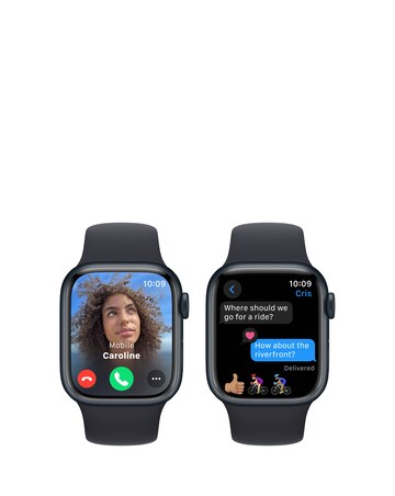 Apple Watch Series 9 GPS 41mm Midnight Aluminium Case with Sport Band - M/L