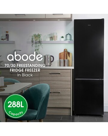 Abode A180FF541E1B 70/30 Fridge Freezer - Black