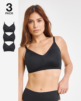 Pretty Secrets (3 Pack) New Claire Micro Moulded Full Cup Non Wired Bras (B-E)