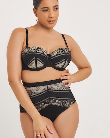 MAGISCULPT Lace And Mesh Underwire Padded Multiway Bra B-F - Black