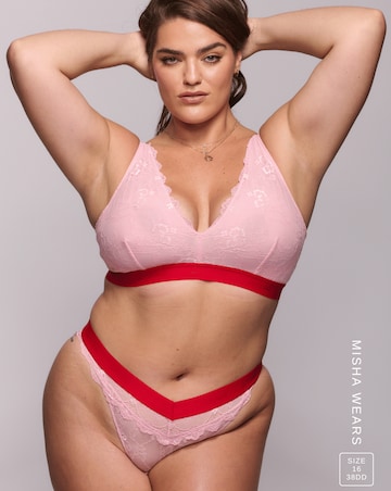 Lemonade Dolls Signature Lace Fuller Cup Bralette Light Pink