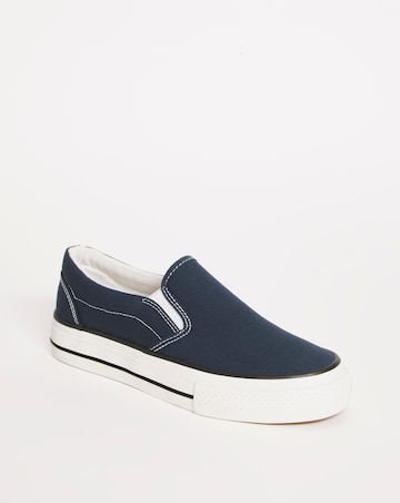 Nielson Slip On Chunky Sole Trainers - Wide Fit (E)
