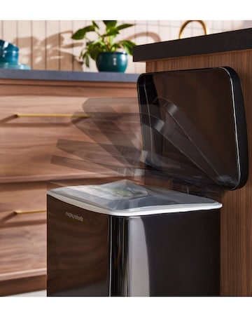 Morphy Richards Black 30L Rectangular Bin