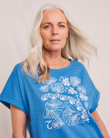 Julipa Pure Cotton Shell Printed T-Shirt