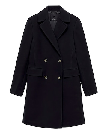 Mango Double Breasted Wool Coat