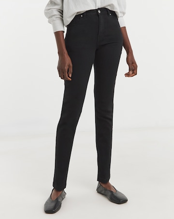 Black High Waist Super Soft Slim Leg Jeans