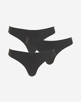 Under Armour 3 Pack Pure Stretch No Show Thong