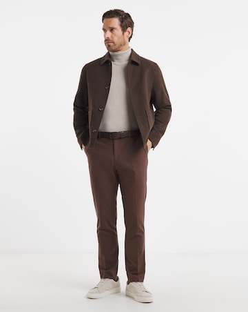 Tapered Fit Flat Front Stretch Trouser