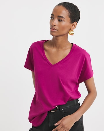 Pure Cotton V-Neck T-Shirt