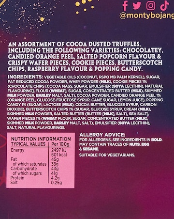 Monty Bojangles Chocolate Truffles Advent Calendar