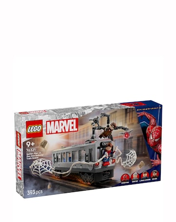 LEGO Marvel Spider-Man vs. Doc Ock Subway Train Scene, Super Hero Building 76321