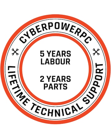 CyberPowerPC Eurus Gaming PC - AMD Ryzen 5 5600G 8GB RAM 500GB NVMe SSD