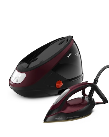 Tefal Steam Generator Iron 1.8L 7.5 Bar Pro Express Protect Black & Burgandy