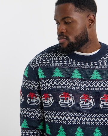 Jack & Jones Christmas Andrew Knit Crew Neck Jumper