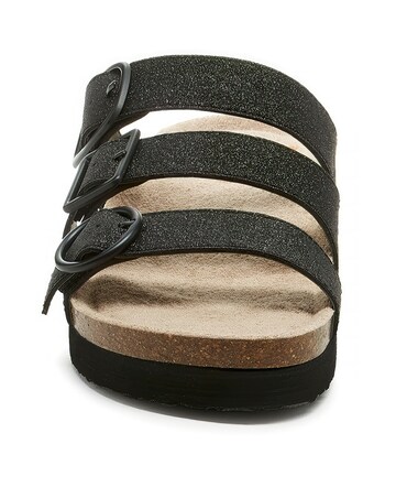 Rocket Dog Astor Glenn Glitter 3 Strap Buckle Sandal