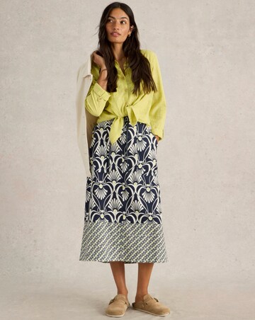 White Stuff Elle Linen Blend Skirt