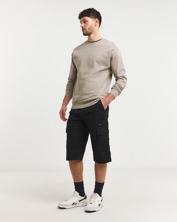 3/4 Length Twill Cargo Short
